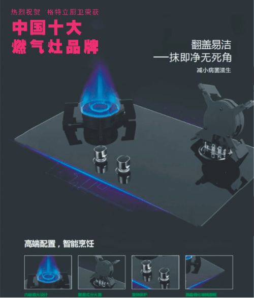 格特立厨卫电器 喜获“中国十大燃气灶品(图1)